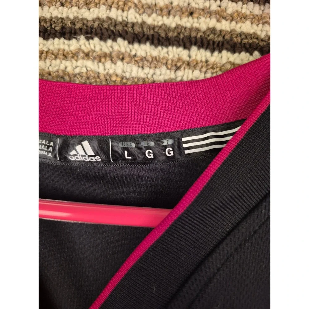 Adidas Miami Heat LeBron James #6 NBA Jersey Black Red Mens Large Length +2